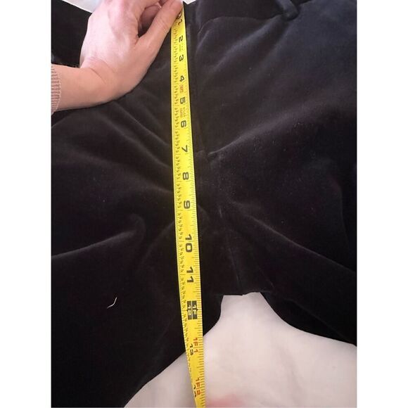 NWT Frame Sheen Noir Mini Boot Velvet Trousers Size 2 - Picture 6 of 13